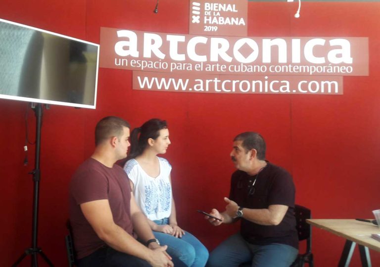 Ale y Manolo conversan con David Mateo XIII Bienal de La habana