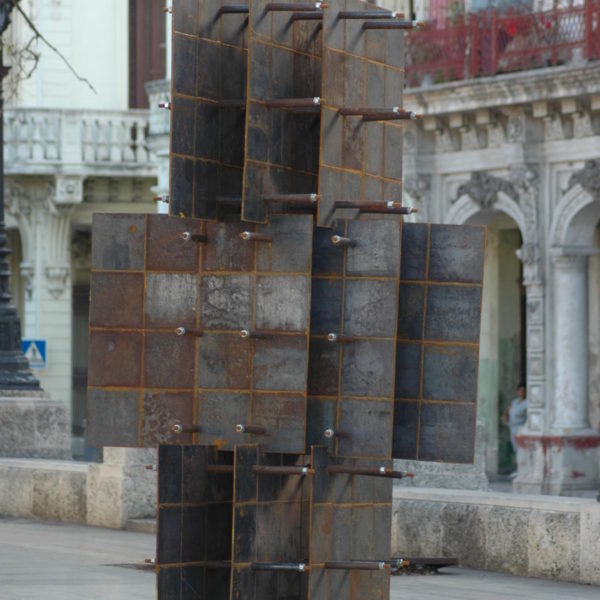 Exposición Escultofierro, Ramón Casas. 2009. Paseo del Prado. Obras realizadas en acero conformado