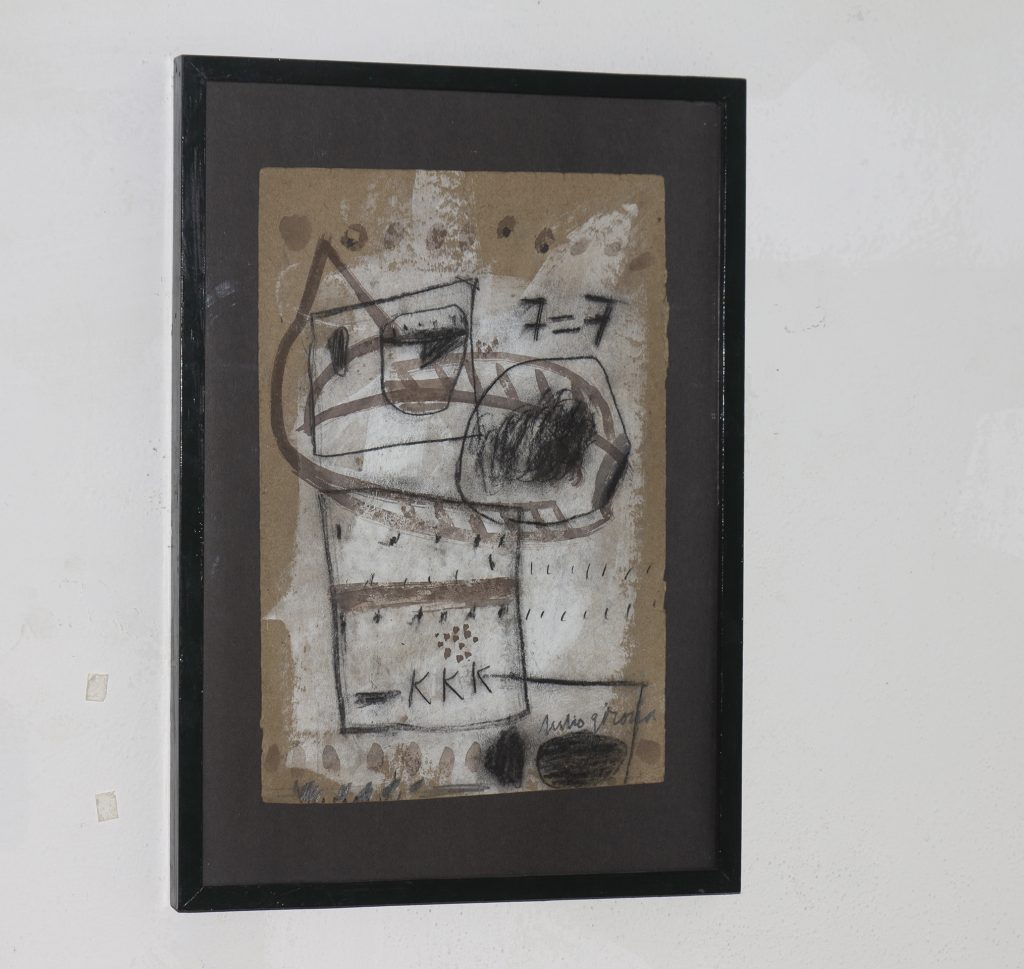 Julio Girona. Sin título. Técnica mixta sobre cartón. 35,5 x 50,5 cm. Colección privada